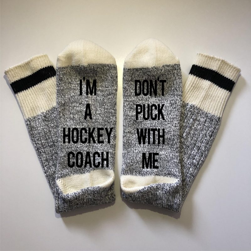 What She Said Creatives Hockey Coach Socks