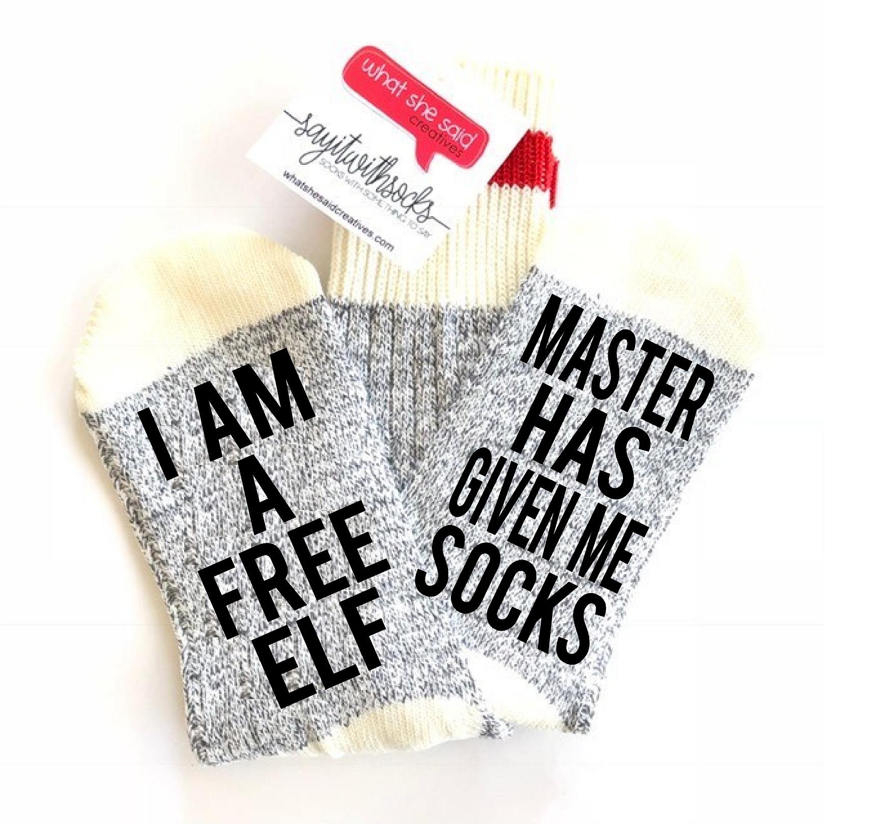 Master has given me socks