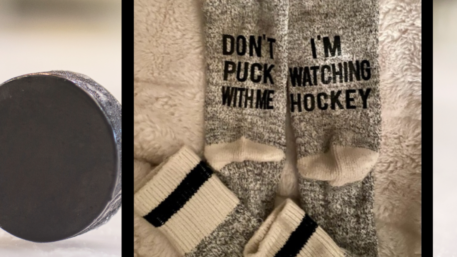 Don't puck with me socks