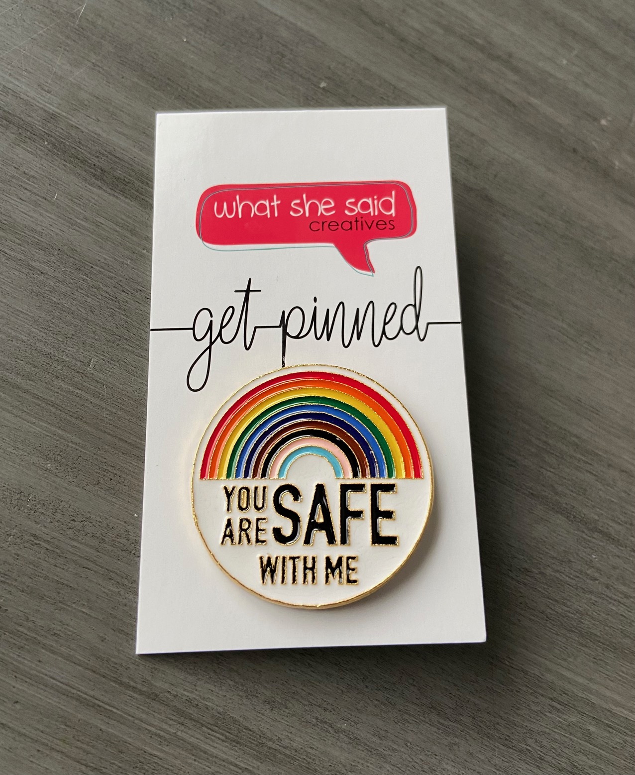 safe with me pin